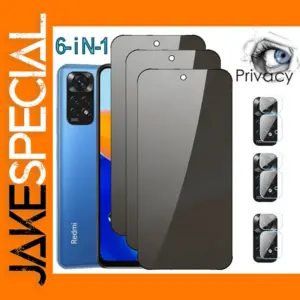 Xiaomi Redmi Note 11 Privacy Tempered Glass
