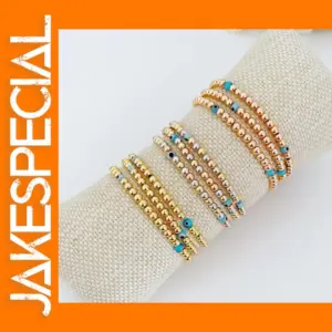 18K Gold Plated Waterproof Evil Eye Bracelet