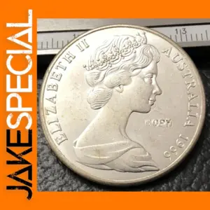 1966 Australia 50 Cents Silver Plated Replica Coin