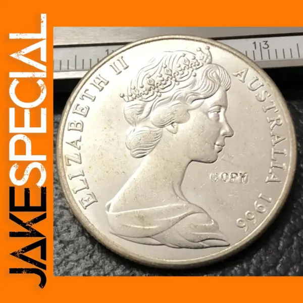1966 Australia 50 Cents Silver Plated Replica Coin