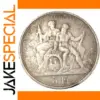 1885 Switzerland 5Fr Antique Silver Plated Coin