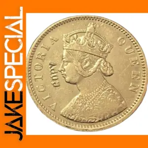 Gold Plated Replica of 1870 Victoria Coin
