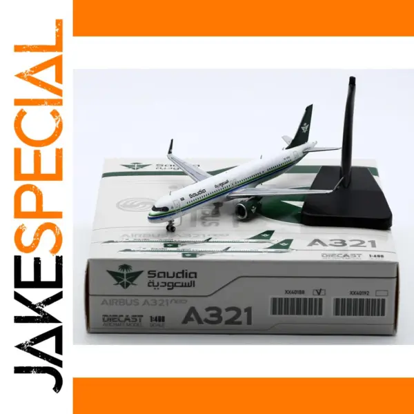 XX40188 Saudi Arabian Airlines Airbus A321 Diecast Model