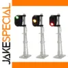 3pcs N Scale Train Signals with LED Lights