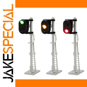 3pcs N Scale Train Signals with LED Lights