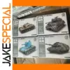 1/72 Scale Plastic Tank Model Set 30 Pieces