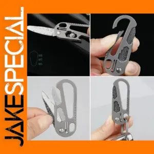 Titanium Alloy Damascus Blade Mini Folding Knife