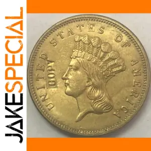 1860s US Three Dollar Antique Coin Replica