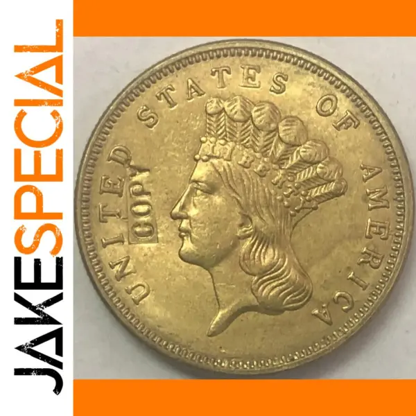 1860s US Three Dollar Antique Coin Replica