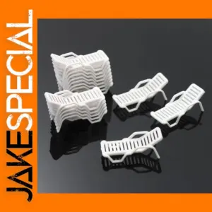 24pcs Model Train Bench Loungers for Scale Layouts