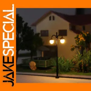 10pcs HO Scale Warm White LED Street Lamps