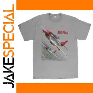 Tuskegee Airmen Red Tails P-51 Mustang T-Shirt for Men