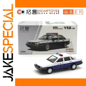 1/64 Scale Volkswagen Santana Police Car Model