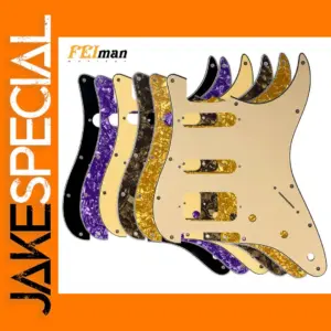 Feiman 11-Hole Guitar Pickguard for Fender Strat HSS