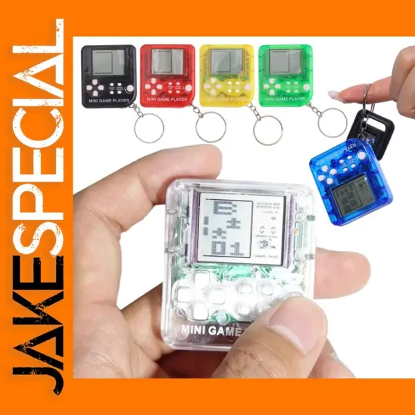 Mini Handheld Game Console with Keychain
