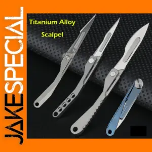 Titanium Alloy Folding Scalpel Knife with Blades