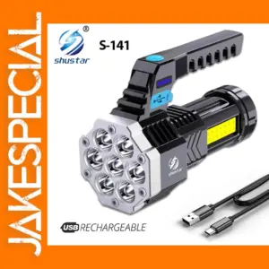 Rechargeable 7 LED COB Flashlight S-141
