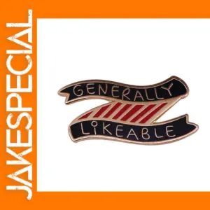 Funny Quote Copper Brooch Pin Accessory