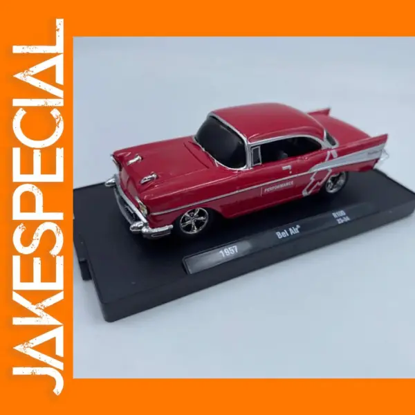 1957 Bel Air Diecast Model 1:64 Scale Red