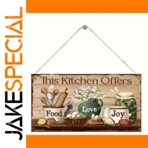 Rustic Wooden Kitchen Wall Sign