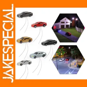 N Scale Lighted Model Cars Set of 4