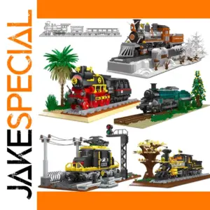 Germany Railway Flatbed Wagon Building Bricks