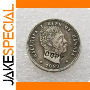 Hawaii 1883 King Kalakaua Coin Replica