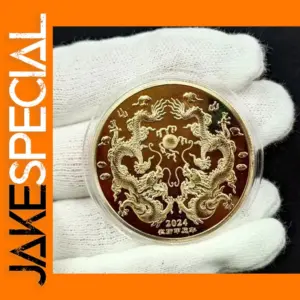 Gold Plated Chinese New Year Replica Coin