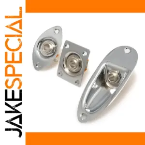 Square Style Guitar 1/4 Jack Socket Plate