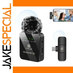 PULUZ PU645B Wireless Lavalier Microphone for Type-C Phones