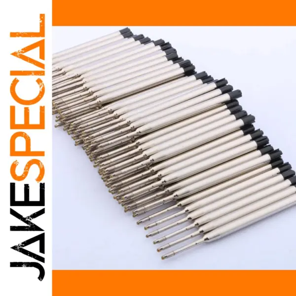 100pcs Black Ballpoint Pen Refills for Parker