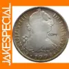 Mexico 1778 8 Reals Silver Plated Coin Replica