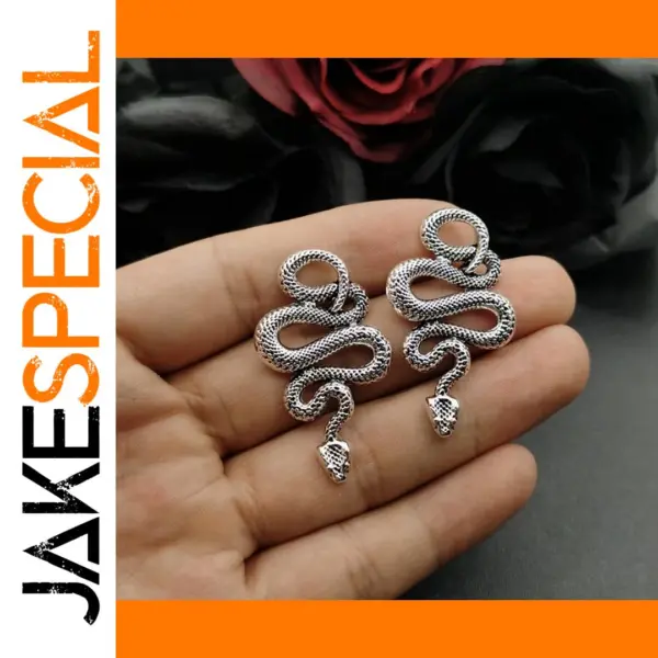 5Pcs Snake Charms Pendant for Jewelry Making