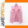 6XL Women’s Denim Vest Casual Sleeveless Jacket