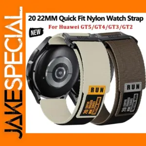 Nylon Watch Strap for Huawei GT 2/3 and Samsung Watch 4-6