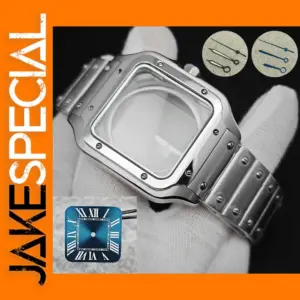 38mm Square Stainless Steel Watch Case Set