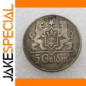 1923 Poland Danzig 5 Gulden Replica Coin