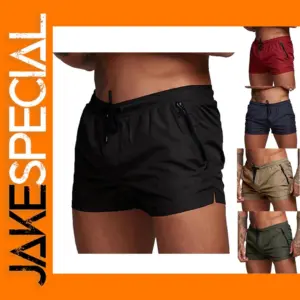 Men's Quick Dry Athletic Gym Shorts with Pockets