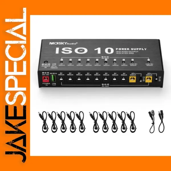 Portable Guitar Effects Power Supply Station
