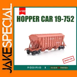 1/87 Scale Plastic USSR Open Hopper Car Model