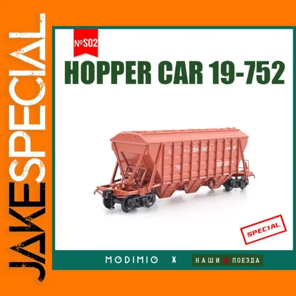1/87 Scale Plastic USSR Open Hopper Car Model