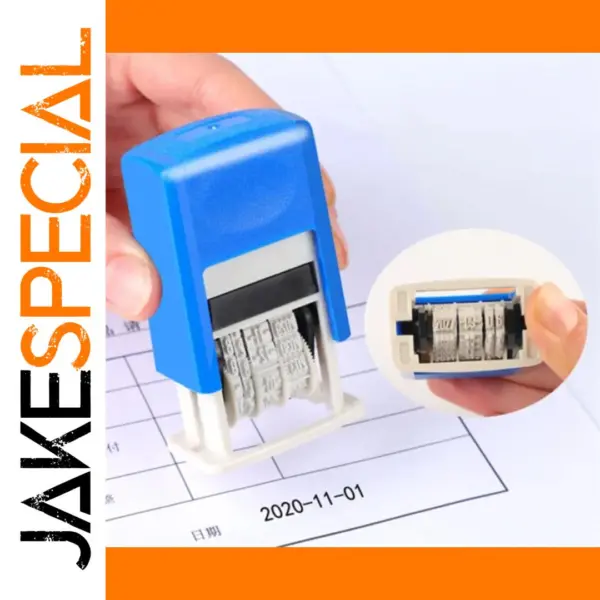 Mini Self-Inking Date Stamp for Office Use