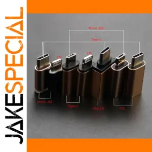 Micro USB to Type C & iOS Adapter for Smartphones
