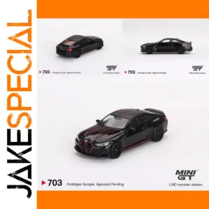 1/64 Diecast BMW M4 CSL Black Model Car