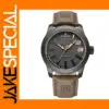 NAVIFORCE Men's Quartz Military Leather Watch