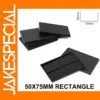 Evemodel 50x75mm Black Rectangle Bases 6/12/30/60 Pack