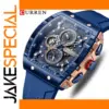 Luminous Quartz Sports Watch with Silicone Strap