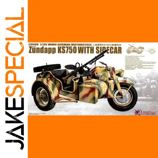 1/35 Scale WWII German Motorcycle Model Kit