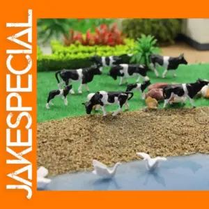 32pcs HO Scale Farm Cows Model Set P8714