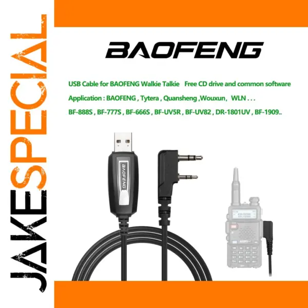 Baofeng USB Programming Cable for Walkie Talkies